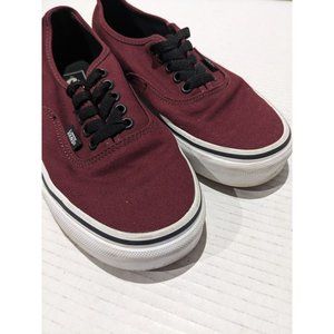 Vans Sneakers Shoes Unisex Men's Size 7 Womens Size 8.5 Maroon Skater 90s Y2K